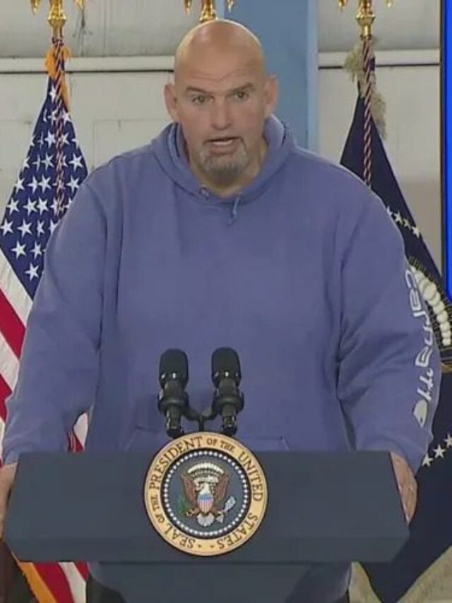 Stumbling Fetterman was Wearing a Carhartt hoodie and shorts